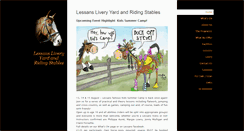 Desktop Screenshot of lessansridingstables.com